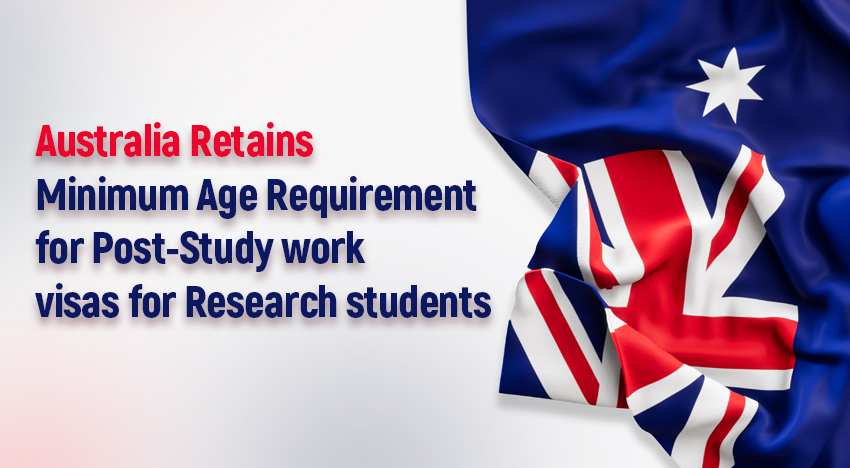 Australia retains minimum age requirement for post-study work visas for research students